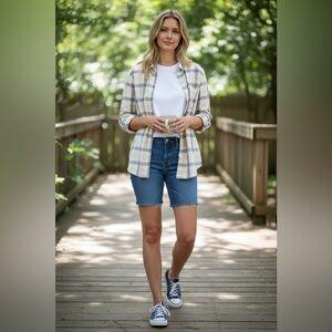 Old Navy Plaid Button Down Shirt